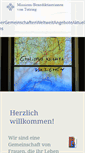 Mobile Screenshot of missions-benediktinerinnen.de