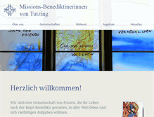 Tablet Screenshot of missions-benediktinerinnen.de